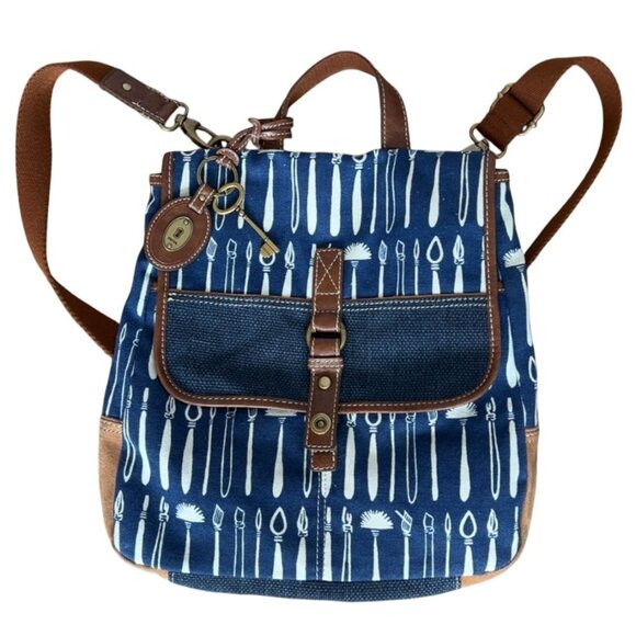 Fossil Handbags - Fossil Women's Vintage Backpack/Crossbody with key - excellent condition